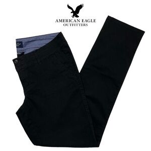 American Eagle (EUC) Black Khaki Chino Pants Size 10